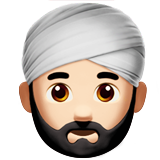 Pessoa Com Turbante: Tom de Pele Claro