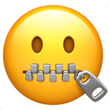 Rosto Com Boca De Zíper