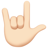 Жест "я тебе люблю": Світлий Відтінок Шкіри