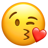 Rosto Mandando Um Beijo