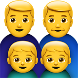 Família: Homem, Homem, Menino, Menino