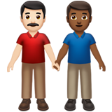 Dois Homens De Mãos Dadas: Tom de Pele Claro, Tom de Pele Médio-Escuro