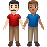 Dois Homens De Mãos Dadas: Tom de Pele Claro, Tom de Pele Médio