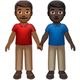 Dois Homens De Mãos Dadas: Tom de Pele Médio-Escuro, Tom de Pele Escuro