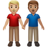 Dois Homens De Mãos Dadas: Tom de Pele Médio-Claro, Tom de Pele Médio