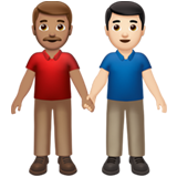 Dois Homens De Mãos Dadas: Tom de Pele Médio, Tom de Pele Claro