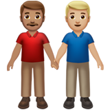 Dois Homens De Mãos Dadas: Tom de Pele Médio, Tom de Pele Médio-Claro