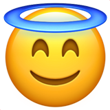 Rosto Sorridente Com Auréola