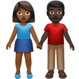 Mulher E Homem De Mãos Dadas: Tom de Pele Médio-Escuro, Tom de Pele Escuro