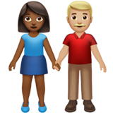 Mulher E Homem De Mãos Dadas: Tom de Pele Médio-Escuro, Tom de Pele Médio-Claro