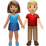 Mulher E Homem De Mãos Dadas: Tom de Pele Médio, Tom de Pele Médio-Claro