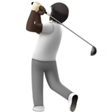 Golf oynayan kişi: Koyu Ten Rengi