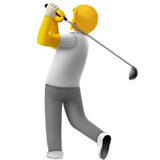 Golf oynayan kişi