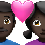 Coppia Con Cuore - Uomo: Carnagione Scura, Donna: Carnagione Scura