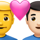 Coppia Con Cuore - Uomo: Senza Carnagione, Uomo: Carnagione Chiara