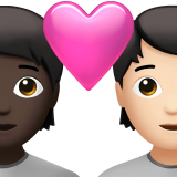 Coppia Con Cuore: Persona, Persona, Carnagione Scura, Carnagione Chiara
