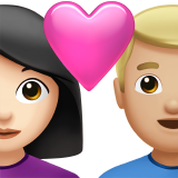 Coppia Con Cuore: Donna, Uomo, Carnagione Chiara, Carnagione Medio-Chiara