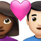 Coppia Con Cuore: Donna, Uomo, Carnagione Medio-Scura, Carnagione Chiara
