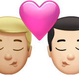 Bacio: Uomo, Uomo, Carnagione Medio-Chiara, Carnagione Chiara