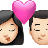 Bacio: Donna, Uomo, Carnagione Chiara