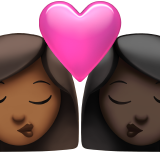 Bacio: Donna, Donna, Carnagione Medio-Scura, Carnagione Scura