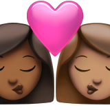 Bacio: Donna, Donna, Carnagione Medio-Scura, Carnagione Media