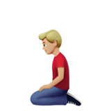 Uomo Inginocchiato: Carnagione Medio-Chiara
