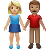 Donna E Uomo Che Si Tengono Per Mano: Carnagione Medio-Chiara, Carnagione Media