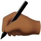 Mano Che Scrive: Carnagione Medio-Scura