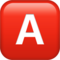 Großbuchstabe A In Rotem Quadrat