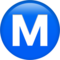 Buchstabe „M“ In Kreis