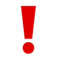 Rotes Ausrufezeichen