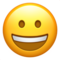 وجه بابتسامة عريضة