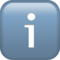 Buchstabe „I“ In Blauem Quadrat