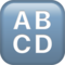Eingabesymbol Lateinische Großbuchstaben