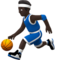 Mann Mit Ball: Dunkle Hautfarbe