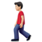 رجل يمشي: بشرة فاتحة