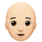 شخص: بشرة فاتحة، أصلع