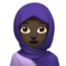 امرأة محجبة: بشرة داكنة