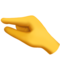 يد تشير بمقدار ضئيل