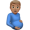 رجل حامل: بشرة متوسطة