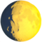 Zunehmender Dreiviertelmond