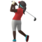 Golferin: Dunkle Hautfarbe