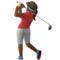 Golferin: Mitteldunkle Hautfarbe