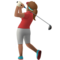 Golferin: Mittlere Hautfarbe