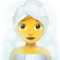 امرأة في حمّام بخار