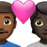 Casal Apaixonado: Homem, Pessoa, Tom de Pele Médio-Escuro, Tom de Pele Escuro