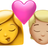Beijo: Mulher, Pessoa, Sem Tom de Pele, Tom de Pele Médio-Claro