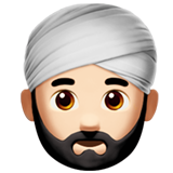 Homem Com Turbante: Tom de Pele Claro
