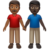 Dois Homens De Mãos Dadas: Tom de Pele Médio-Escuro, Tom de Pele Escuro